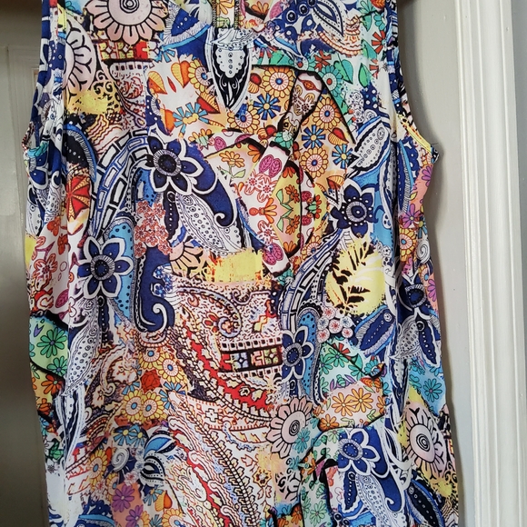 Melissa Paige Tops - Melissa Paige Multicolor Paisley Blouse